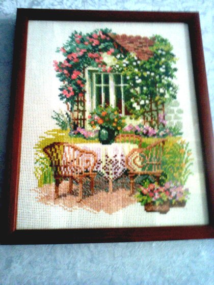 Работа «1003 "Пейзаж с беседкой" Риолис.»