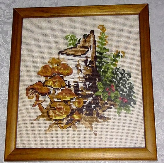 Работа «Пень с опятами" Риолис 875»