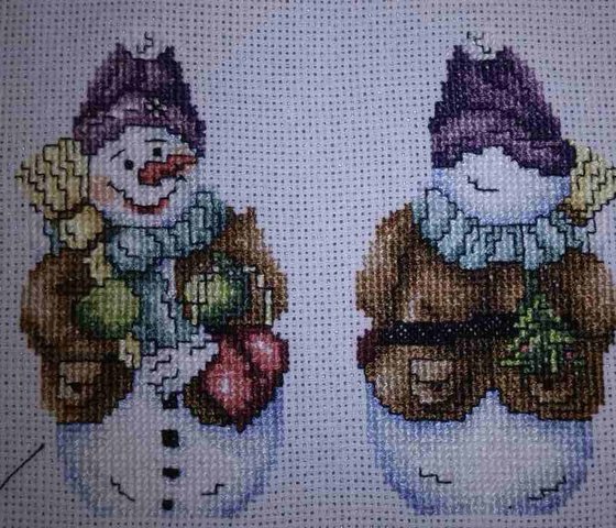 Работа «Елочная игрушка «снеговик»»