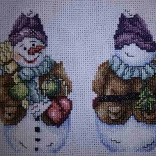 Работа «Елочная игрушка «снеговик»»