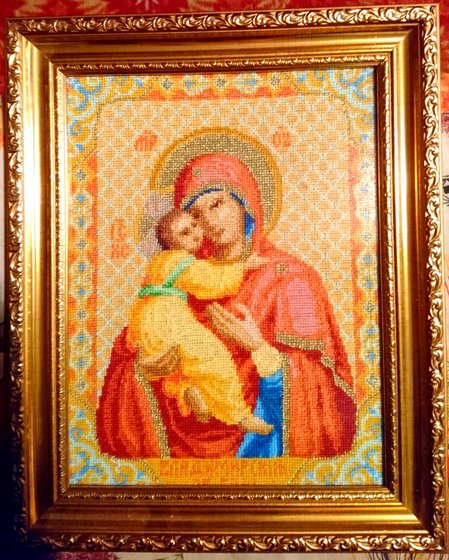 Работа «Владимирская икона Божией Матери»
