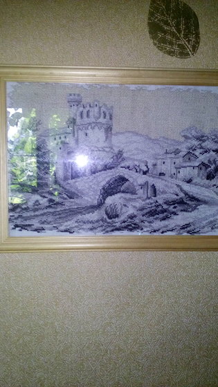 Работа «замок монохром»