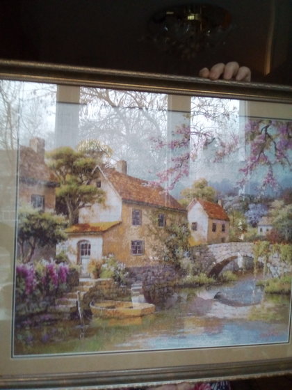 Работа «Городок у реки. По моей схеме,»