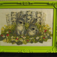 Работа «Зайцы на поляне»