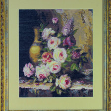 Работа «Мраморные розы»