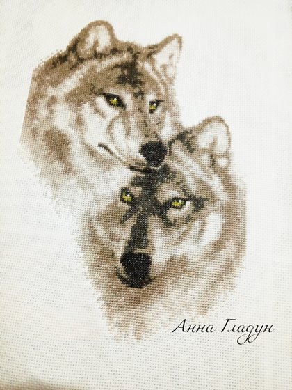 Работа «Влюбленные волки»