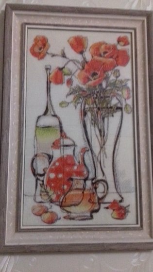 Работа «Композиция с маками»