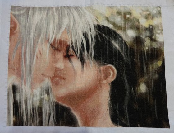 Работа «Под дождём (Химера)»