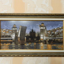 Работа «Питер БольшеОхтинский мост»