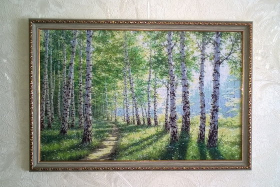 Работа «Березовая роща»