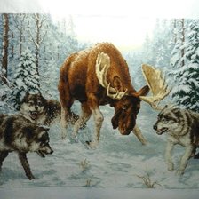 Работа «Встреча в лесу»