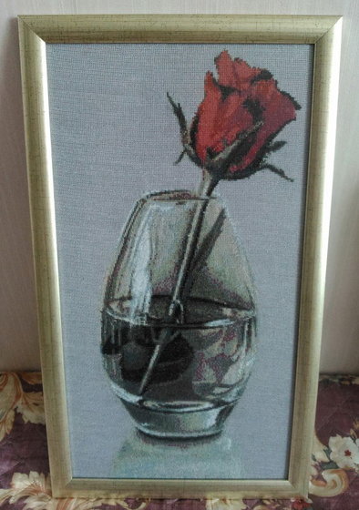 Работа «Роза в стакане»