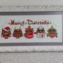 Работа «Christmas owls»