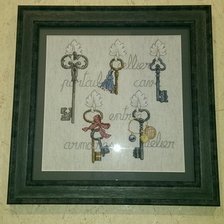 Работа «Вышивала по схемке из журнала,нитки Гамма.»