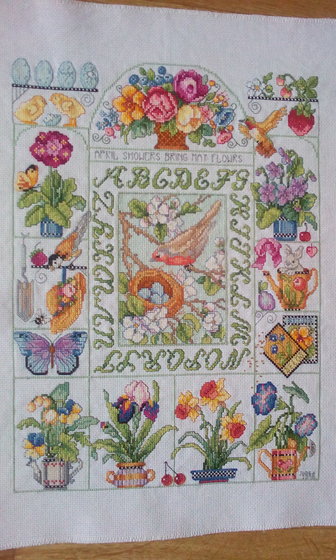 Работа «Весенний сэмплер.»