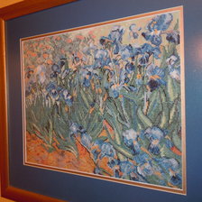 Работа «Ирисы (по мотивам картины Ван Гога)»