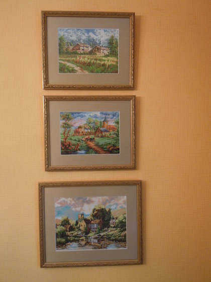 Работа «Деревенские пейзажи в интерьере»