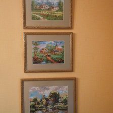 Работа «Деревенские пейзажи в интерьере»