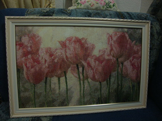 Работа «Розовые тюльпаны Игоря Левашова»