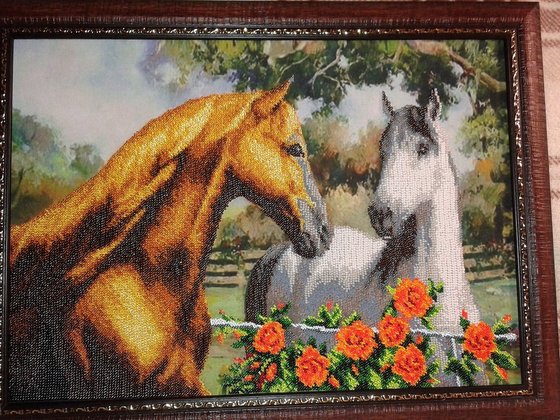 Работа «Пара лошадей»