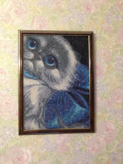 Работа «пушистик с бантом»