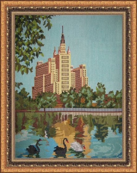 Работа «Пруд в парке»