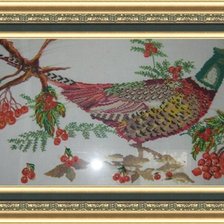 Работа «Фазан зимой»