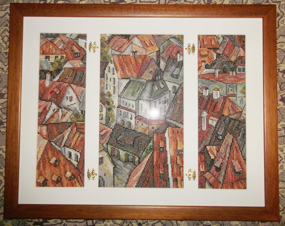 Работа «"Крыши" - в рамке.»