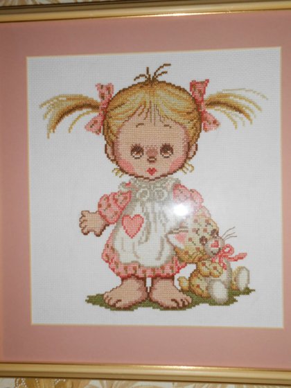 Работа «Девочка с котенком»