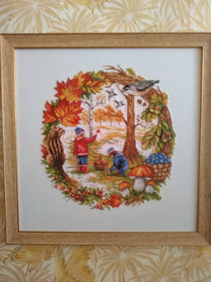 Работа «Осенний венок»