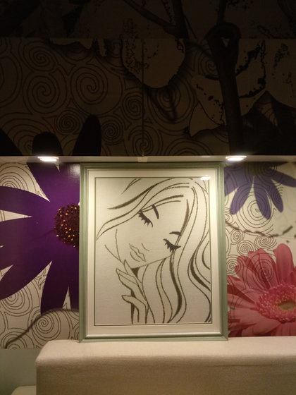 Работа «Девушка. Монохром»