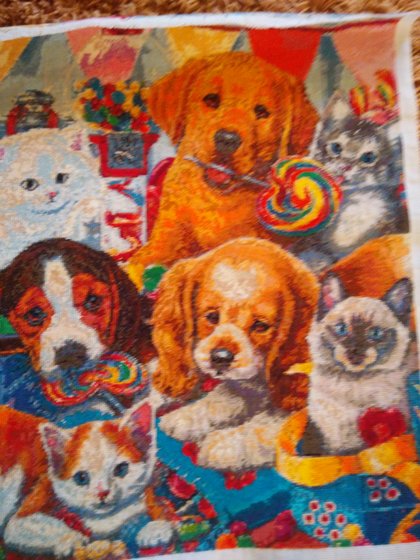 Работа «Щенки и киски»