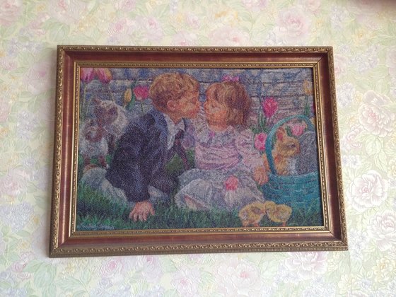 Работа «Первый поцелуй»