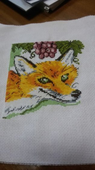 Работа «Лиса и виноград»