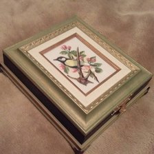 Работа «Шкатулка с птицей_1»