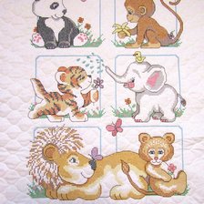 Работа «Детское одеялко "Милые зверята"»