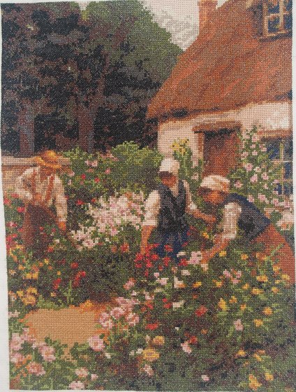 Работа «Домик в цветах»