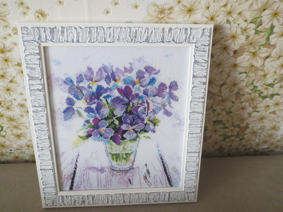 Работа «Овен "Голубые виолы"»