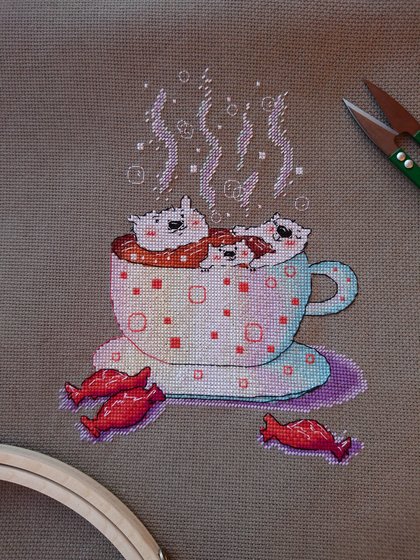 Работа «Мишки Маршмеллоу по схеме Виктории Пахомовой»