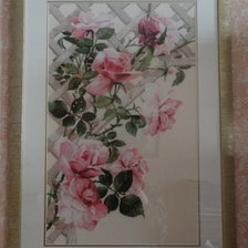 Работа «Розовые розы»