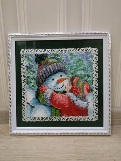 Работа «Поцелуй снеговику.»