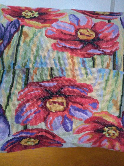 Работа «подушка "Герберы"»