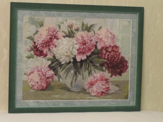 Работа «Пионы в вазе.»