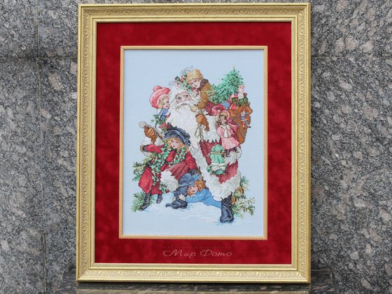 Работа «Санта с друзьями от Жанлин»