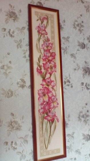 Работа «Гладиолусы»