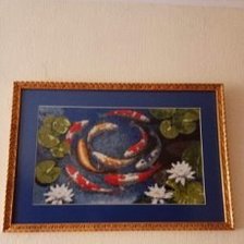Работа «Карпы кои»