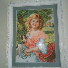 Работа «Девочка с собачкой»