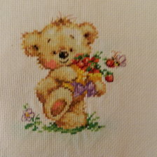 Работа «Мишка с ягодами»