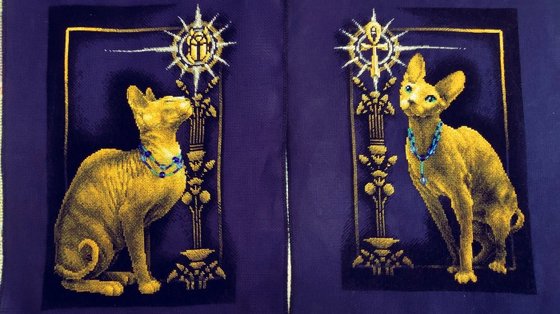 Работа «"Скарабей и кошка"    "Египетская кошка"»