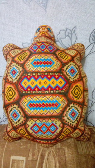 Работа «Подушка-игрушка "Черепаха"»